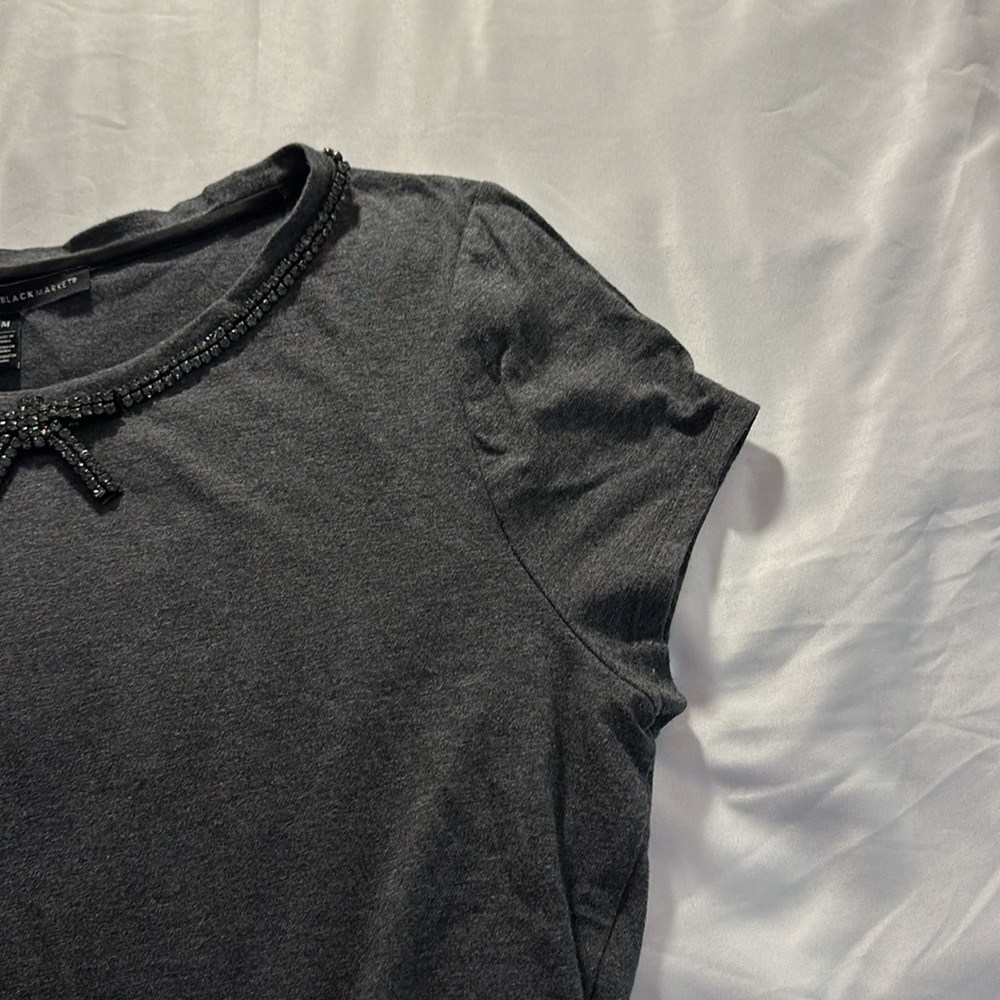 WHBM Gray Shirt Size M - Picture 6 of 6